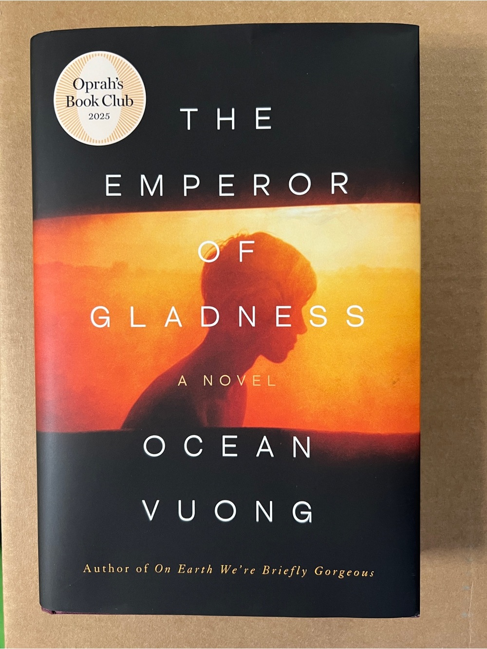 The Emperor of Gladness by Ocean Vuong - Orange & Black Cover
